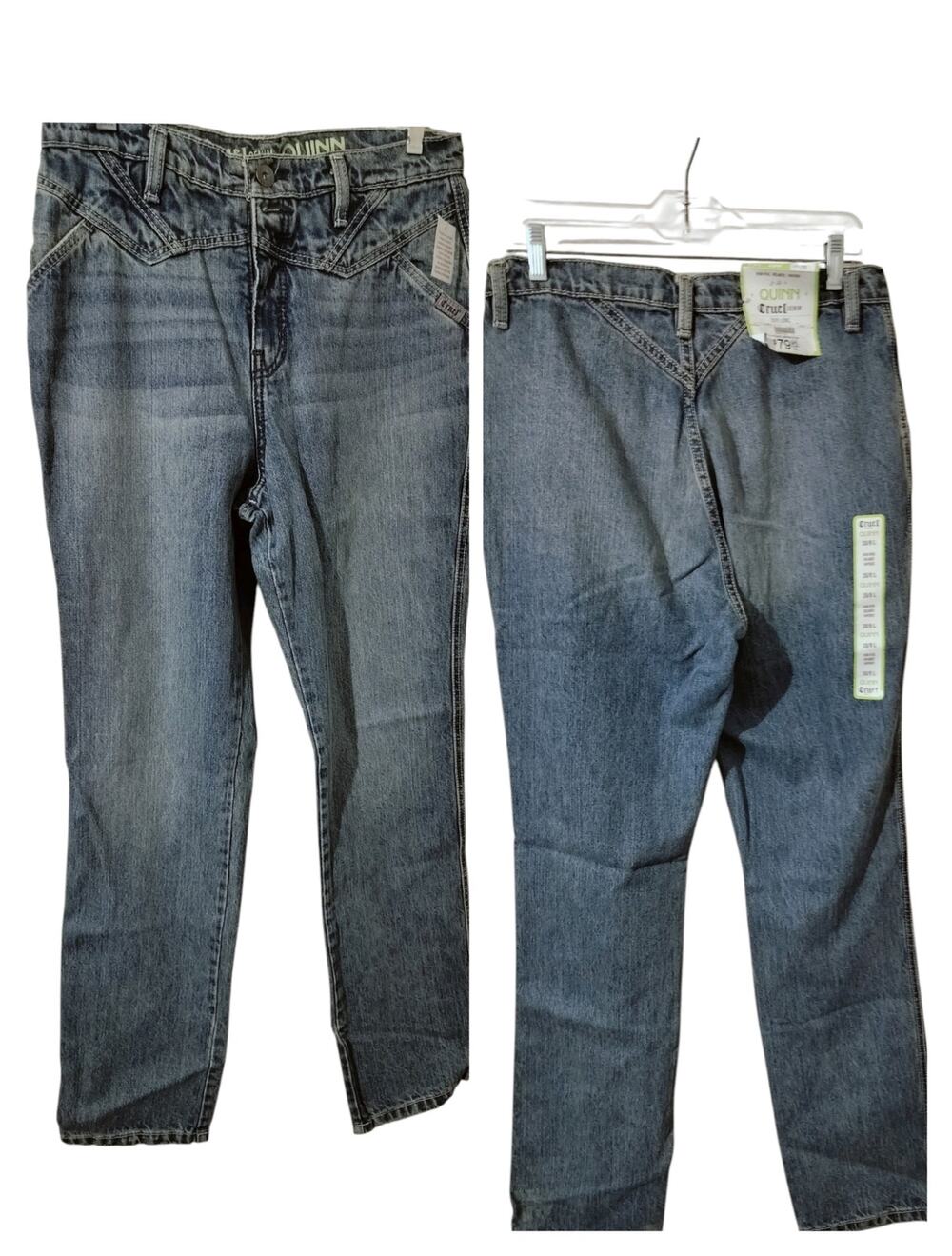 5721) Cinch Women Cruel Jeans Quinn Western Hi Rise Relaxed Tapered Size 30/ 9L